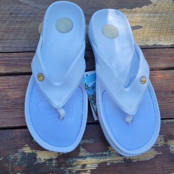 New Slide Flip Flops Thong Sandals Sz 6 - Picture 1 of 10